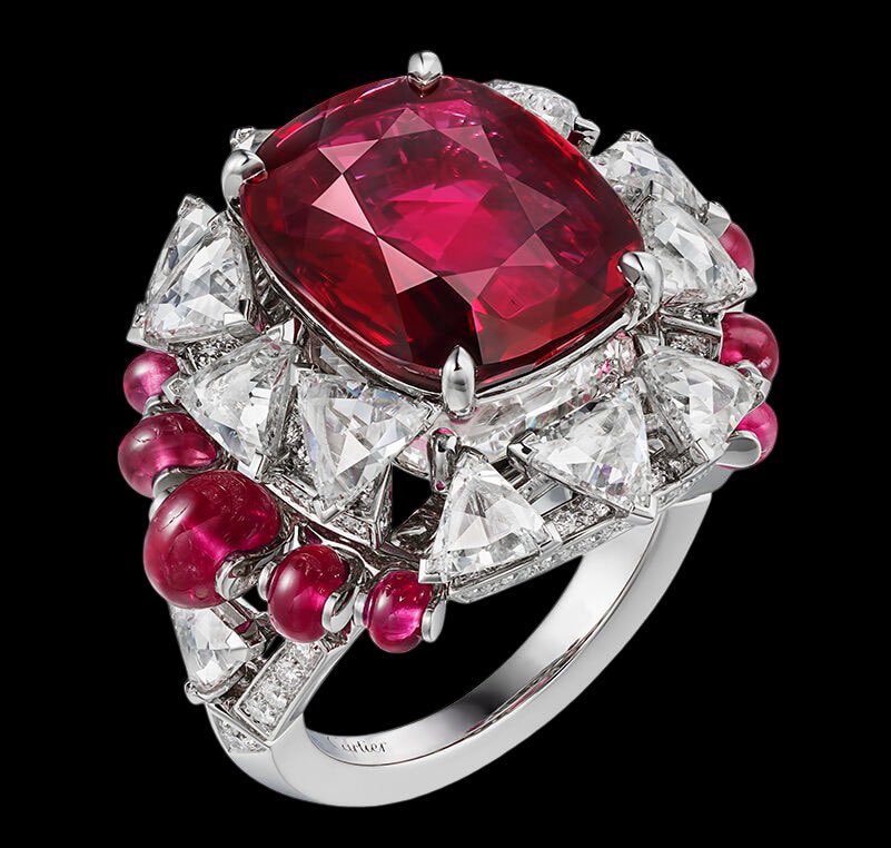 diamtrader's tweet photo. The #Phaan Ring by Cartier is a masterpiece where haute joaillerie meets fearless creativity.
At its heart shines a breathtaking cushion cut ruby, surrounded by an architectural composition of brilliant white diamonds and vibrant ruby cabochons that create a striking sense of movement and depth.
Inspired by Cartierโs iconic design language, The Phaan Ring is more than a jewel itโs a wearable work of art, celebrating exceptional craftsmanship, rare gemstones, and timeless elegance.
Every detail reflects the Maisonโs pursuit of perfection, transforming precious materials into an unforgettable statement of luxury.
A ring designed not just to be worn, but to be admired. #Cartier #ThePhaanRing #HighJewelry #HauteJoaillerie #Ruby #Diamonds #LuxuryJewelry #JewelryDesign #ExceptionalGems #FineJewelry #JewelryCollector #MaisonCartier #Craftsmanship #LuxuryLifestyle #StatementRing @Cartier
