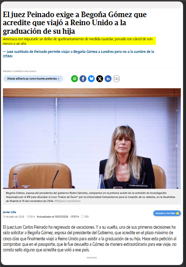 RMacutoNews's tweet photo. ¿Audiencia d Madrid? ¿CGPJ? No se les espera. Mientras la máxima instancia judicial mira para otro lado, un juez d instrucción actúa como el bedel d un instituto exigiendo justificantes d viaje.
La pasividad institucional q permite convertir l justicia en un show mediático. 🧮🤡 https://t.co/MtFSuvMktE