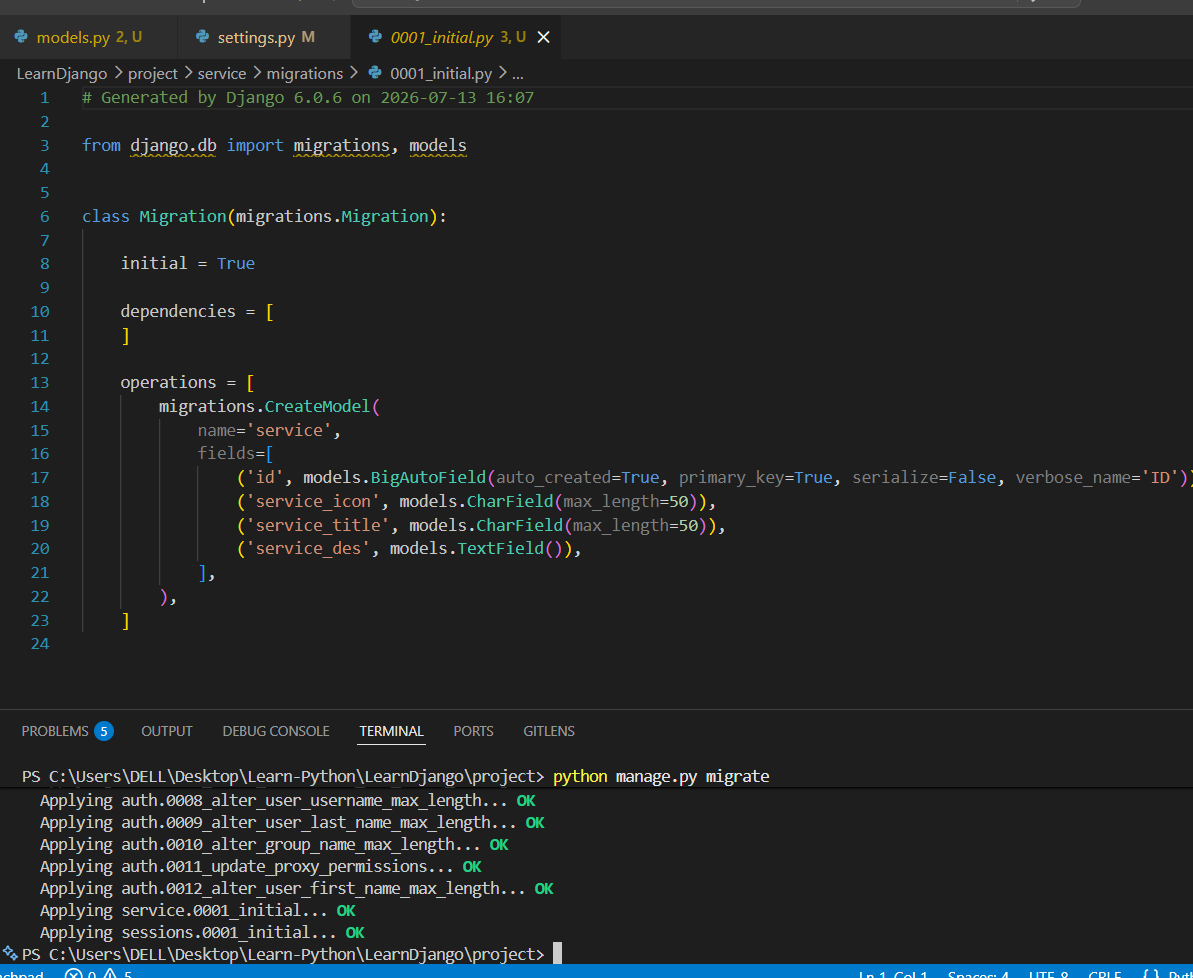 kalyaaan_d's tweet photo. #LSPPDay43
Today, I learned Django Models and how they define the database structure. I created model, generated migrations, applied them to database, and registered the model in the Django Admin Panel for data management.
#60DaysOfLearning2026 #LearningWithLeapfrog
@lftechnology https://t.co/DXEg5mizW6