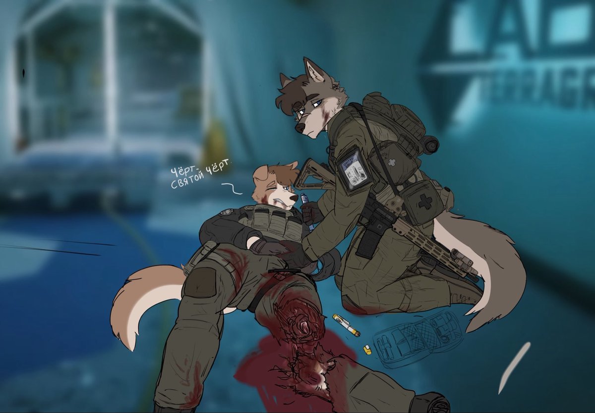 Jeffe73891152's tweet photo. repub 
🎨:@RileyWuff 
🐶:@Huntdoggy 

Escape from Fartkov https://t.co/WEN4MtZSRr