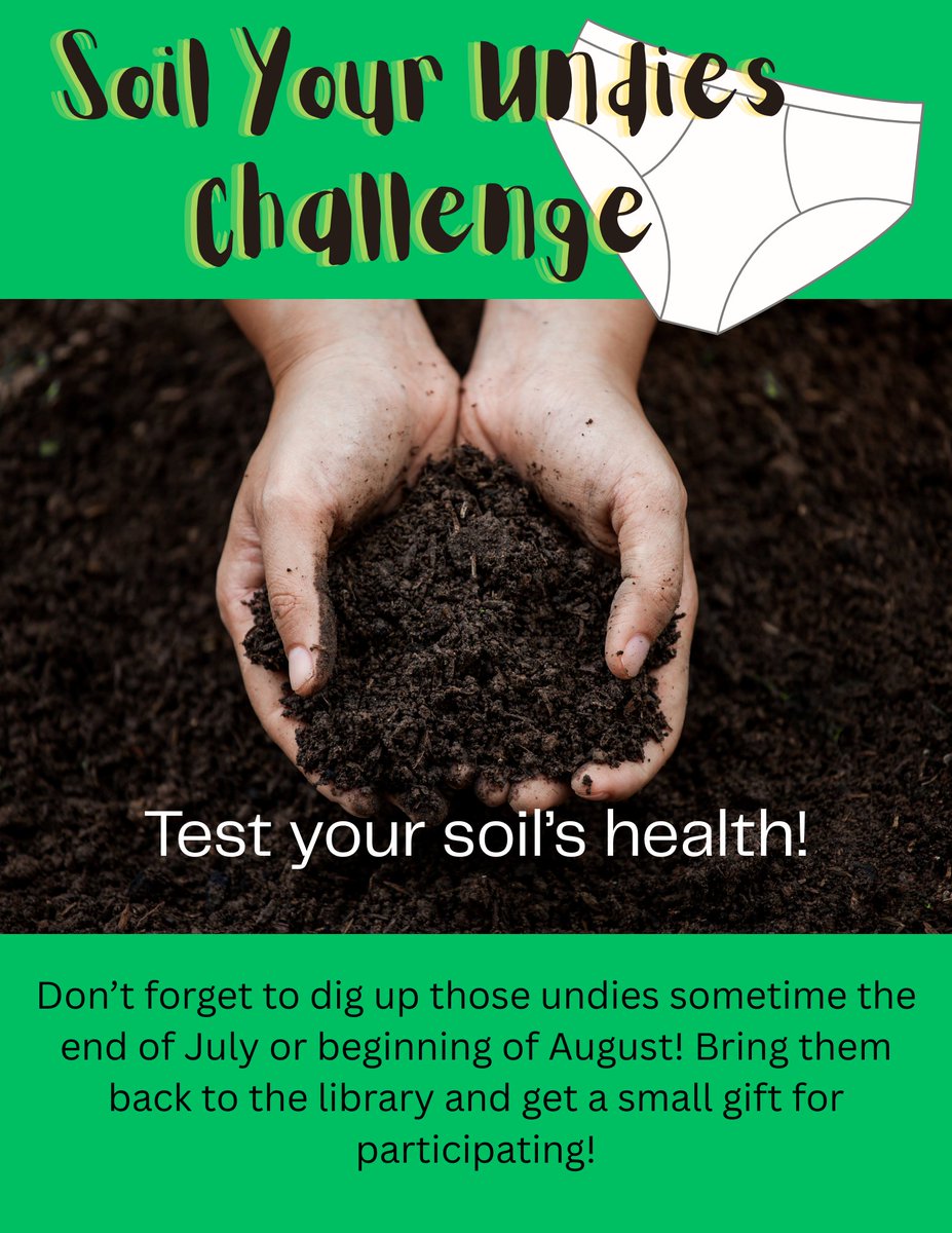 EudoraPublicLib's tweet photo. 📚 This week:

🦖 Dino Take &amp; Make*
🎨 Teen Take &amp; Make*
👶 Peek-a-Book Story Time
🎵 Books &amp; Beats Story Time
⚽ Final FIFA Giveaway!*
🌱 Soil Your Undies? Return them late July/early Aug. for a small gift!
*While supplies last. https://t.co/uti9VRkHg6