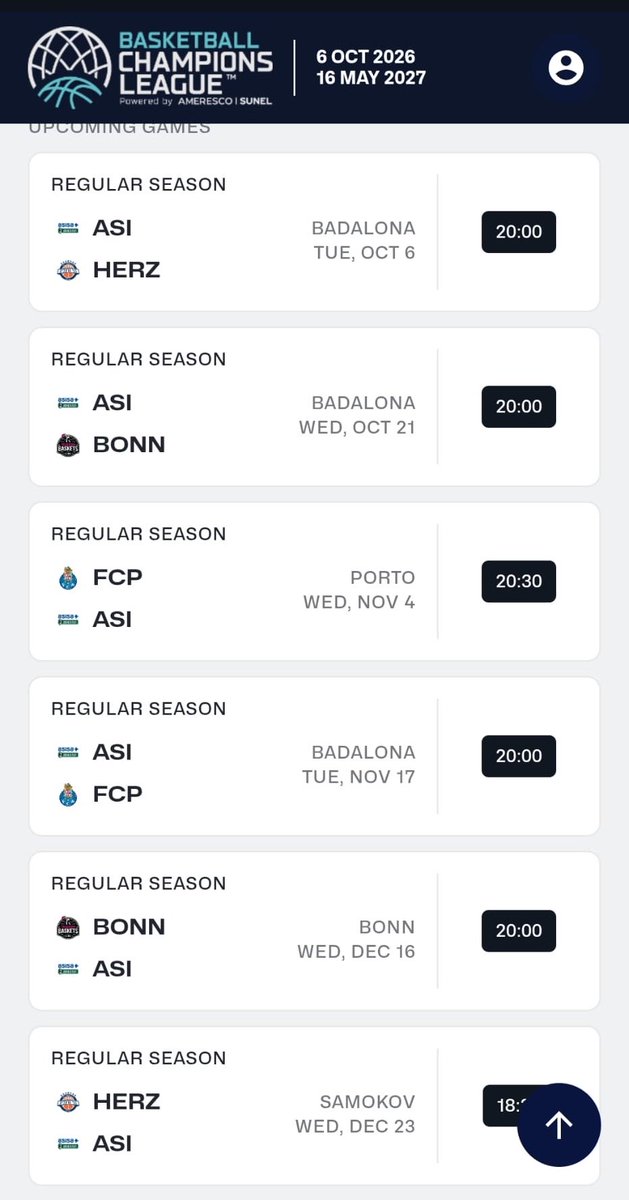 Esports_bdncom's tweet photo. 🏆🏀CALENDARI BCL👇

📆Queda definit el 1r tram de competició europea per la @Penya1930 👇

🏡 @bnei876 (8/10,20h)
🏡 @TelekomBaskets (21/10,20h)
✈️ @FCPorto (4/11,20.30h)
🏡 @FCPorto (17/11,20h)
✈️ @TelekomBaskets (16/12,20h)
✈️ @bnei876 (23.12, 18.30h)

@bdncom #Badalona https://t.co/BzyAquetdm