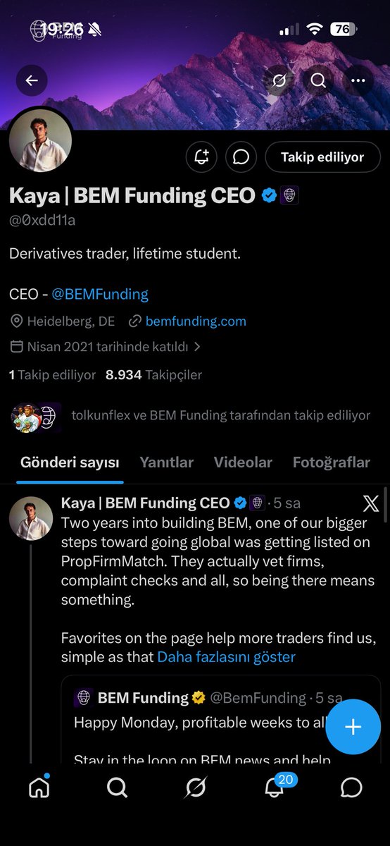 PrimeXelcuk's tweet photo. @tolkunflex @0xdd11a @BemFunding .. https://t.co/IJnKjQ9kTe