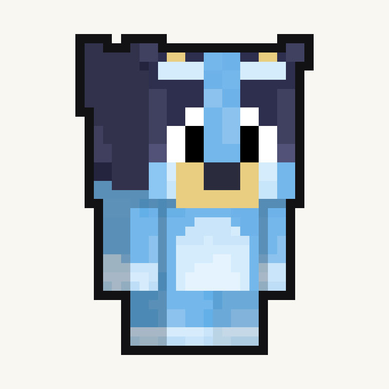 BlueyCommunity's tweet photo. #bluey #minecraft https://t.co/BYwj1qEPka