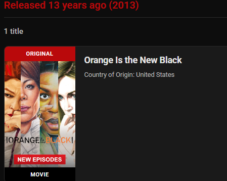 shmadog's tweet photo. Meh, says that when I searched July 11th for Orange is the New Black so maybe take it with a grain of salt https://t.co/FIRpRLylDF