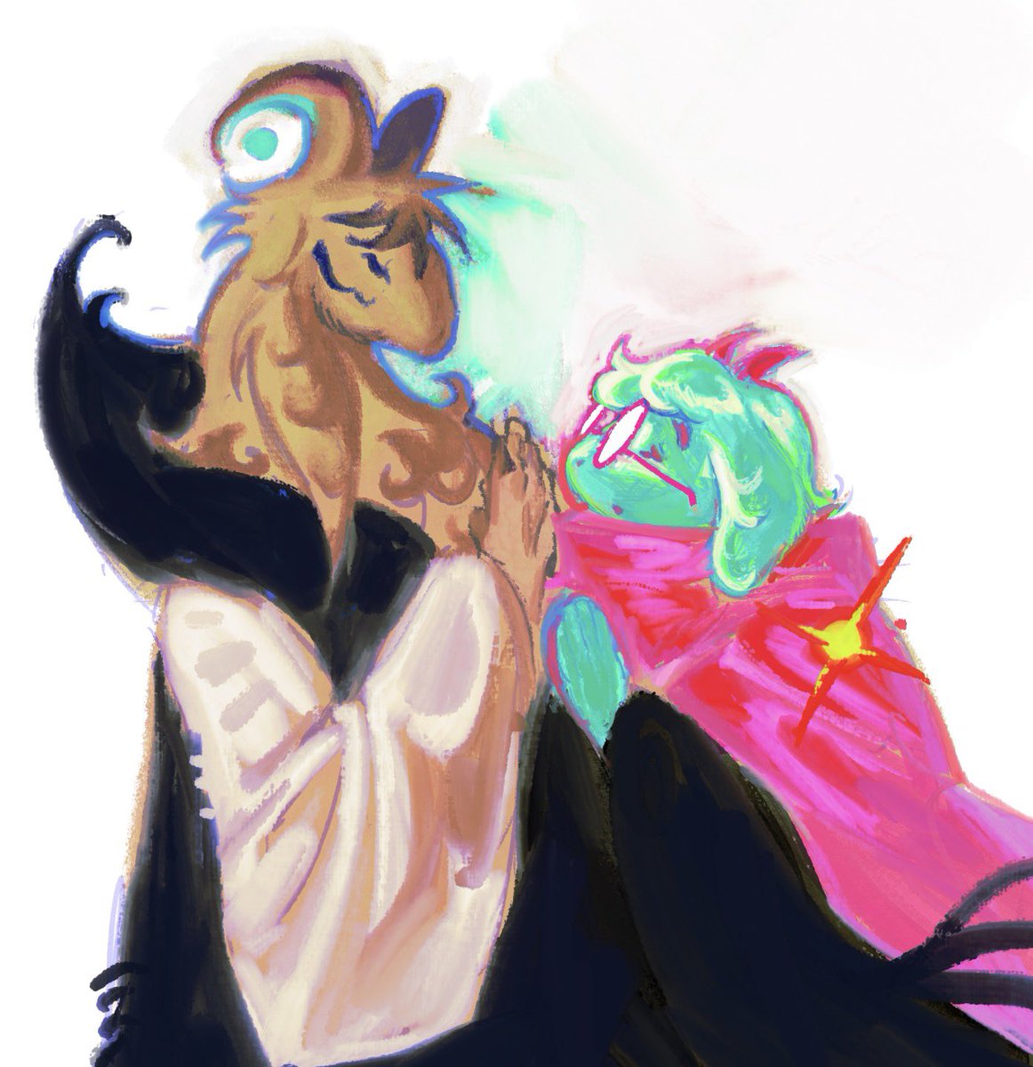 FishsPencil's tweet photo. What is dark, but absence of light
What is color, with no light

#deltarune #undertale https://t.co/D4w8cEyOKR