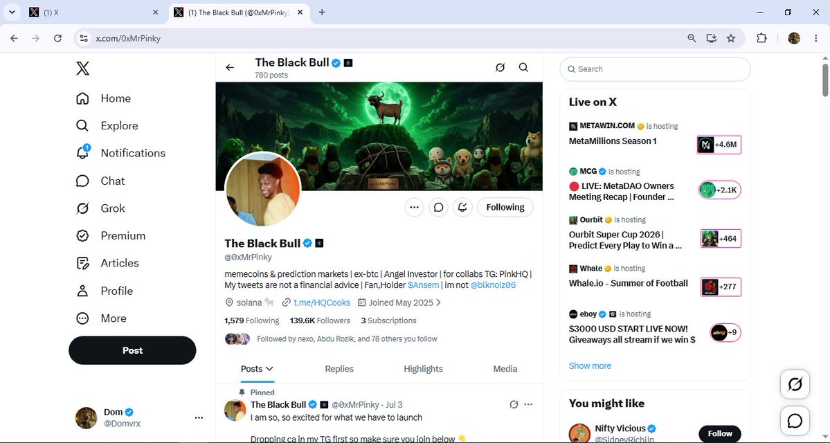 Dom tweet media