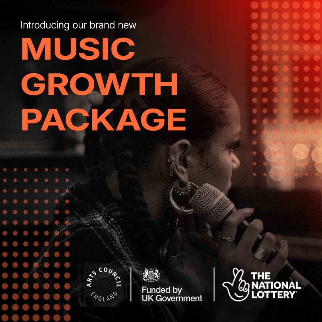 ace_national's tweet photo. NEW FUNDING: Music Growth Package. 

Developed alongside the music sector, the £45m investment will support:

- artists to create and perform music to reach new audiences 🎤
- grassroots venues and music businesses to thrive 🎶

Find out more 👇
https://t.co/C6tqzao1qc https://t.co/luHGWLovEL