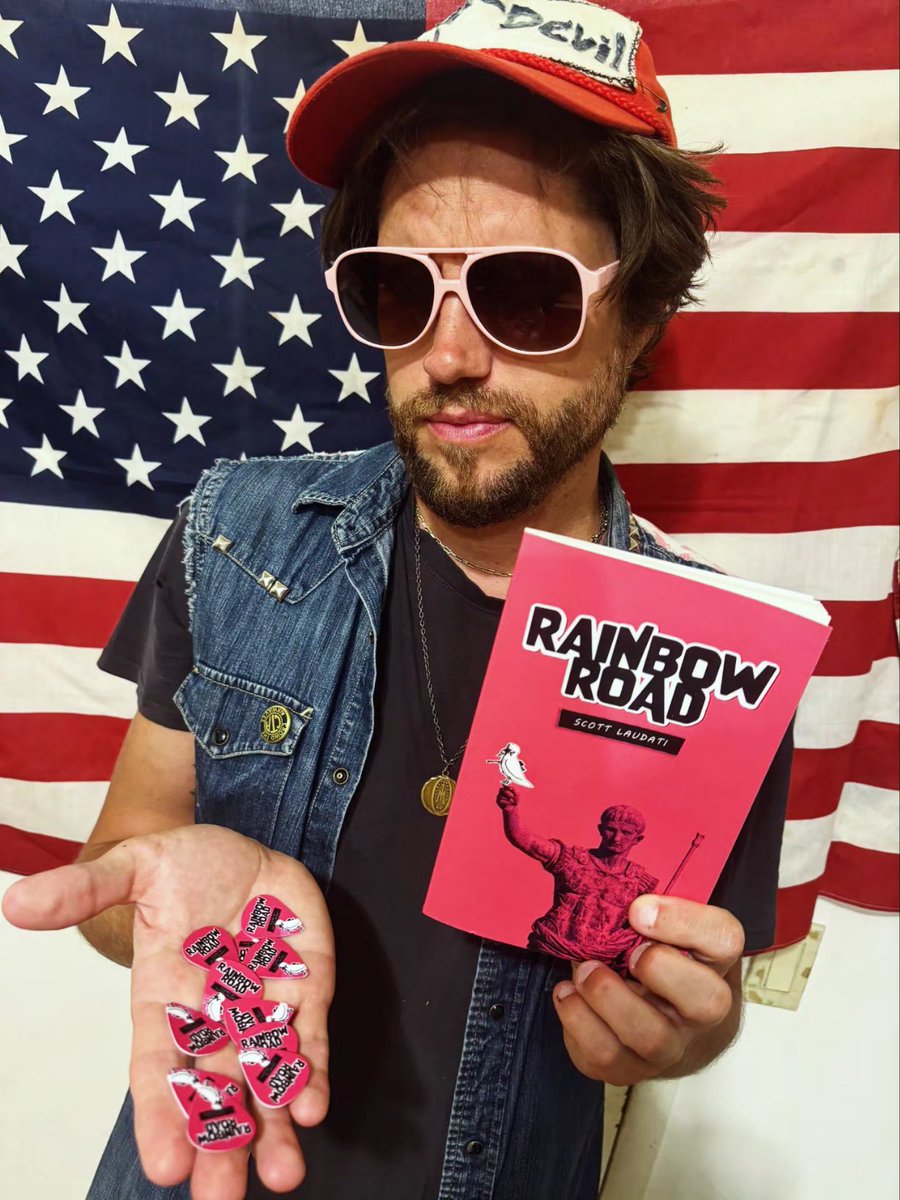 ScottLaudati's tweet photo. ATTN: At least 120 of u have not hit me up for ur FREE Rainbow Road custom guitar pick that I promised u back in the preorder days. Well, I finally got some stamps and envelopes so if u have bought or do buy - DM me ur address bc I got these for you! RAINBOW ROAD link below! 🦄🌈 https://t.co/vZkWJ97Lgr