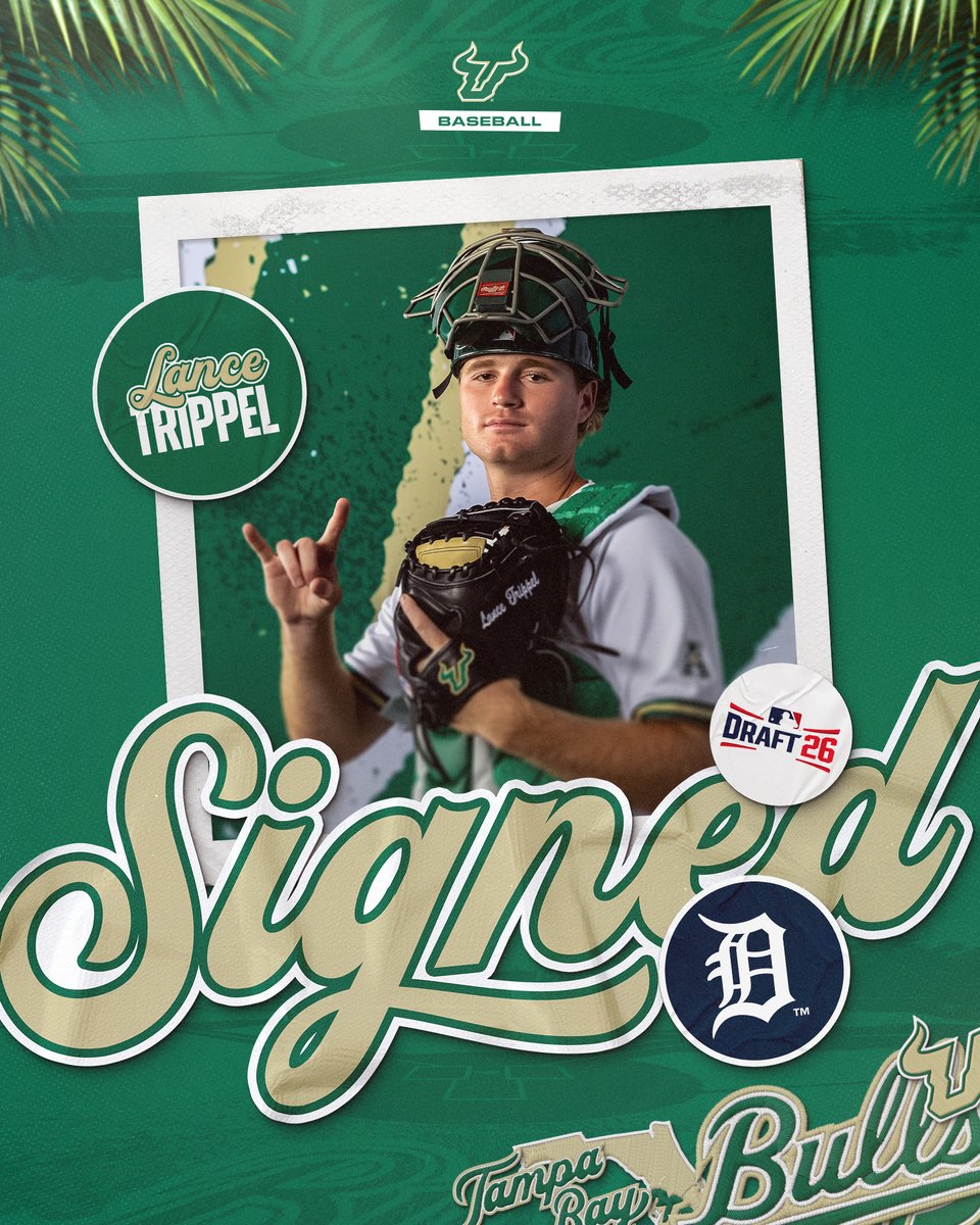 USFBaseball's tweet photo. Make it ✌️ headed to Detroit

Congratulations @LanceTrippel ‼️ https://t.co/Hqp0QEukNw
