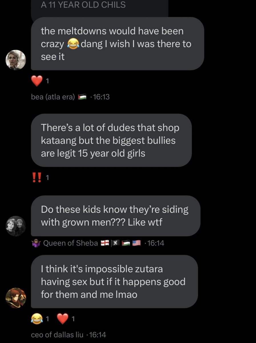 faralong_o's tweet photo. You know what's actually weird saying man is a "lesbian cure" or lying about death threats just like you are lying right now. Or oh oh saying you want 15 year old kiawentiio to have on screen sex with a 20 year old dallas. https://t.co/tKIdwG4J1n