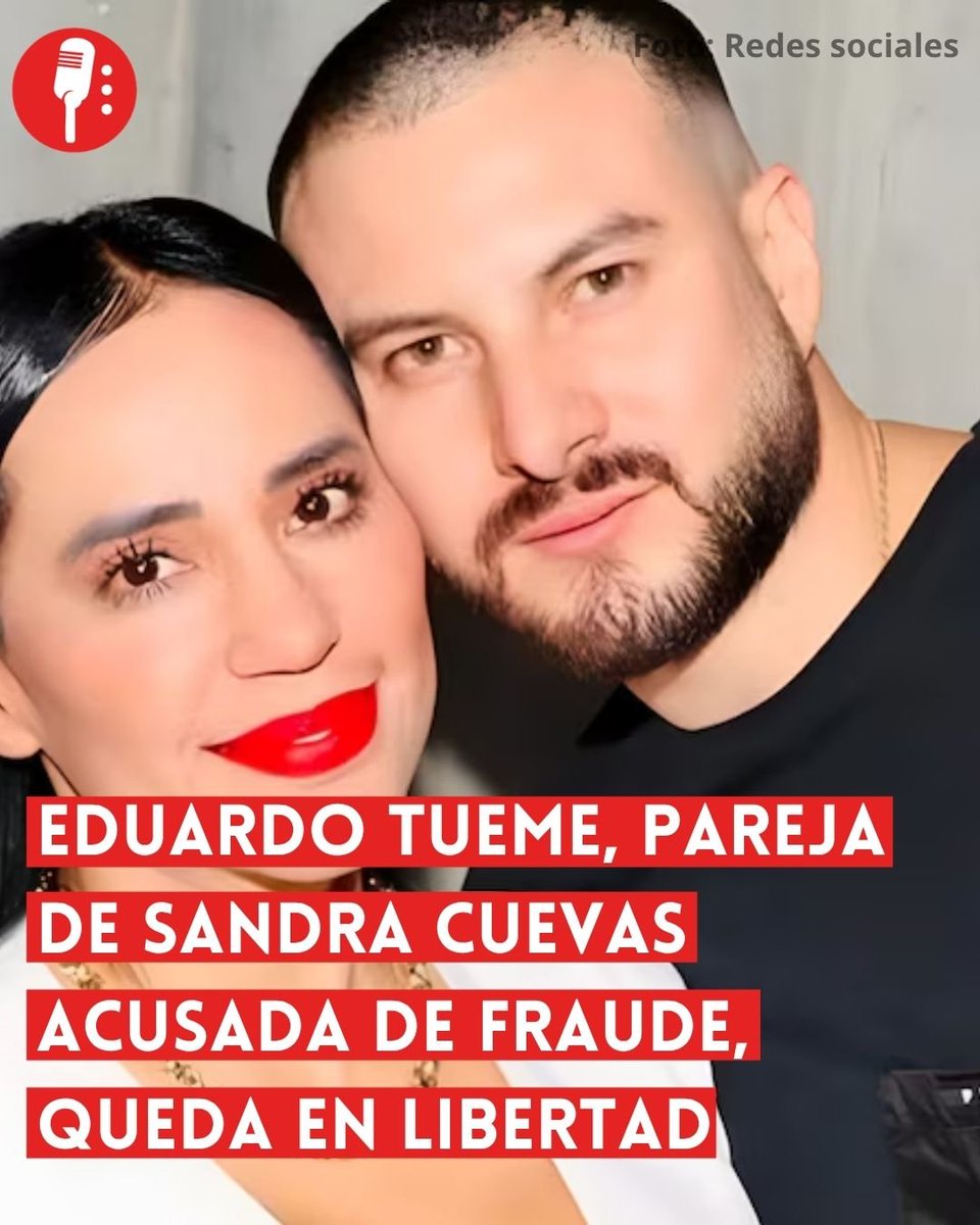 YosoyPedrero's tweet photo. 🚨OJO: EDUARDO TUEME, PAREJA DE SANDRA CUEVAS ACUSADA DE FRAUDE, QUEDA EN LIBERTAD

Sandra Cuevas volvió a la polémica al celebrar la liberación de Eduardo Pérez Tueme, su pareja, investigado por un presunto fraude de más de 8 millones de pesos en Coahuila. La exalcaldesa publicó un video en TikTok abrazándolo, días después de pedir que dejaran de relacionarla con el caso.

https://t.co/rNlvaS5uLy