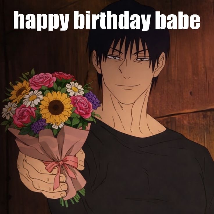 misoluvu7's tweet photo. Toji is wishing me a happy birthday 🦦 https://t.co/PEZHXyzAq3