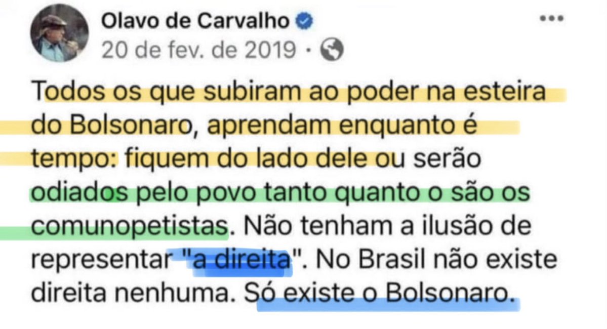 BingRosane's tweet photo. @NewsLiberdade Serão odiados de forma irracional. 
O Olavo avisou! https://t.co/Eui4FAukc8