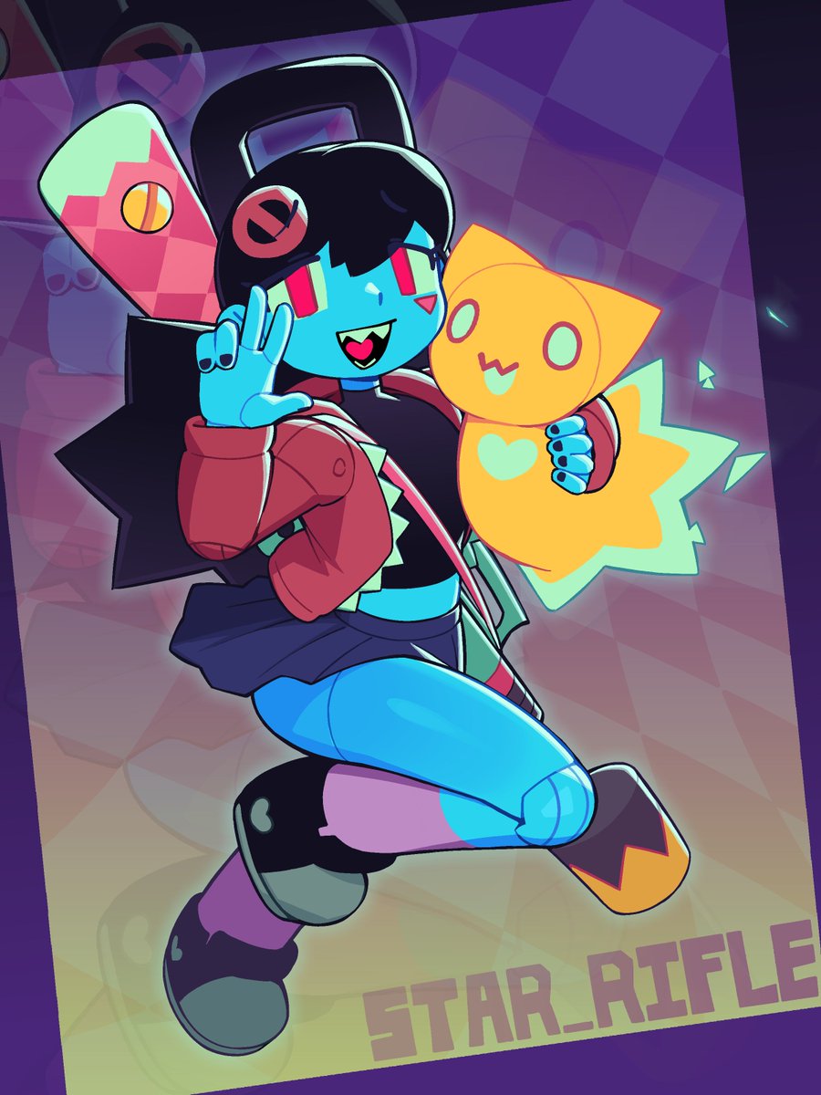 Star_Rifle03's tweet photo. Lockette: the Star Rifle (and wadd)
full illustration that I made for my character icon in that character select collab piece https://t.co/uRYOFtoW0B