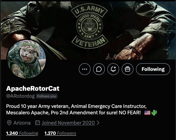JayJosephVet's tweet photo. A US Army Veteran is looking to build their foundation and connect with more friends:

@ARotordog 

If you're willing to lend a listening ear or share experiences your support could mean the world Let's come together and make a difference in their journey! https://t.co/1lXJ9H7btf