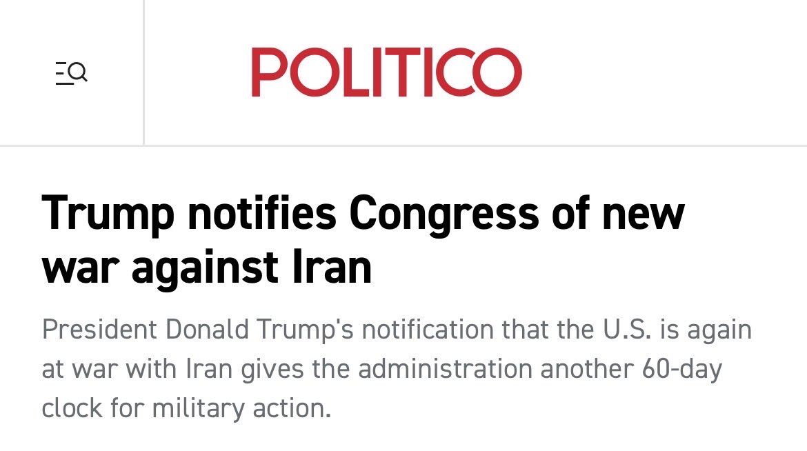 SenSchumer's tweet photo. Donald Trump's so-called “understanding” with Iran fell apart faster than the ink could dry.

The House and Senate both voted to remove our forces from harm’s way and end this war now. Trump must comply.

Enough is enough. End the war. https://t.co/prKrNSlcKX