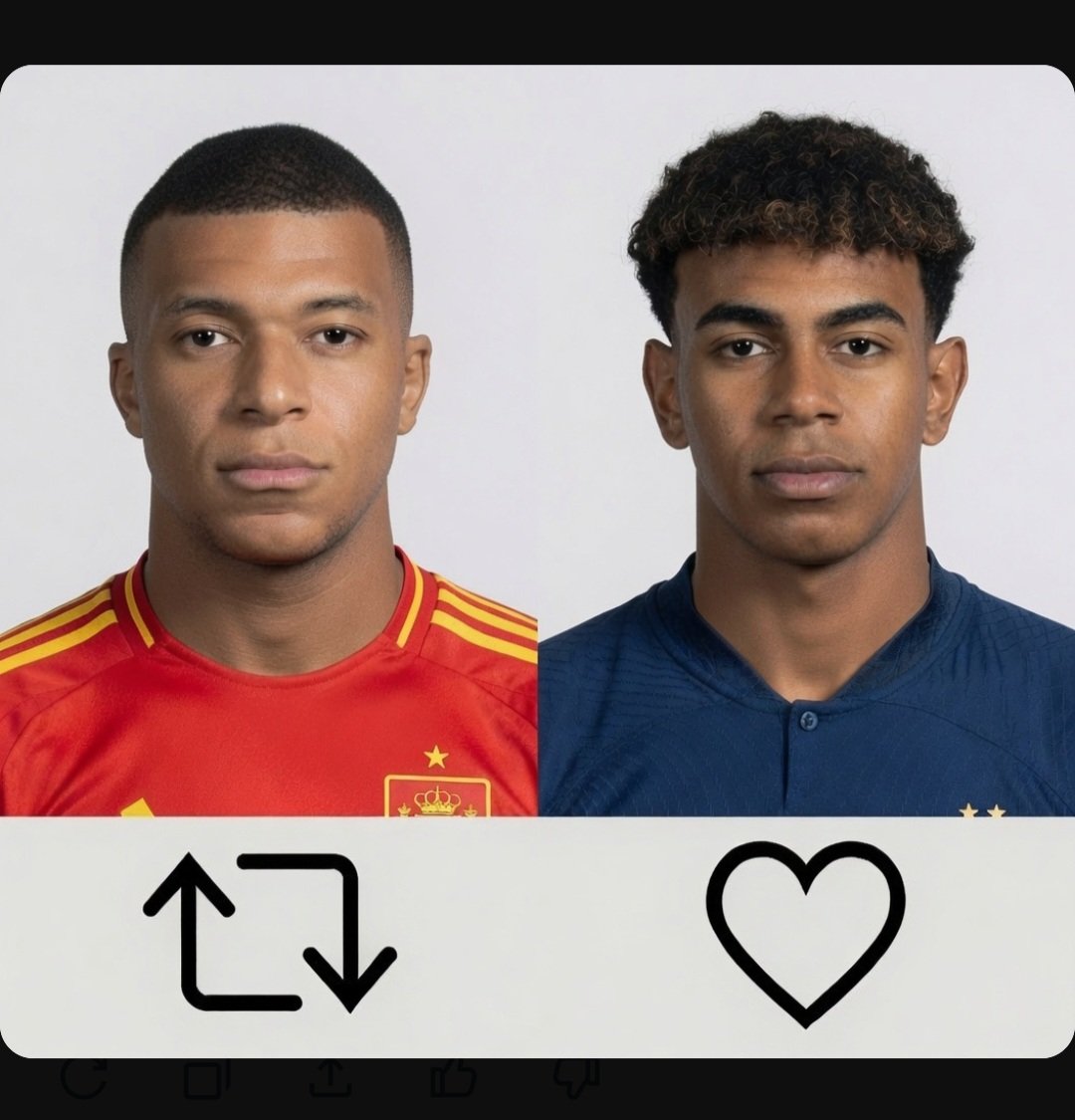 cozy_badman's tweet photo. @FabrizioRomano Which of them is having a Good game tomorrow https://t.co/RI90in62xx
