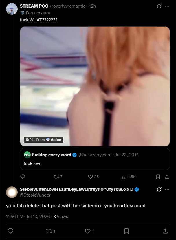STREAM LOVE LOVE & PQC tweet media