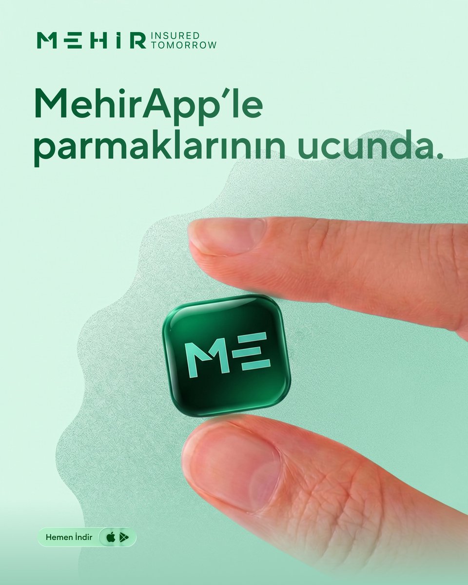 mehirapp's tweet photo. Bu kadar yakınsın. 💚

Mehirini güvence altına almak, birikimini altın, gümüş ve BES ile büyütmek, geleceğini bugünden planlamak…

Hepsi parmaklarının ucunda.

📲 MehirApp’i şimdi indir, geleceğini bugünden planlamaya başla.

🔗 İndirme linki profilde. https://t.co/r7NlF7UbQ7