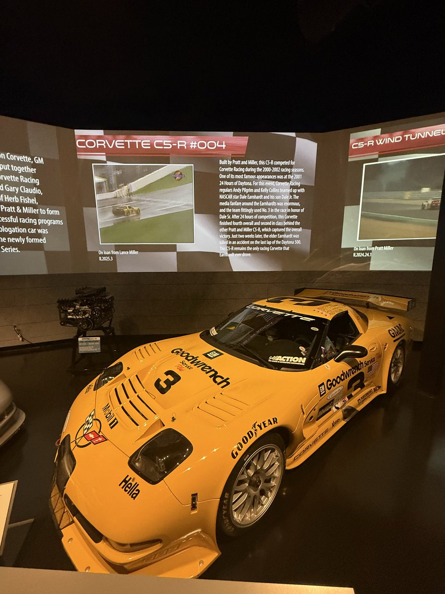 Allthingsfast89's tweet photo. @Corvette academy good to see the Earnhardt’s C5R. @DaleJr https://t.co/g6DQaZUiwa