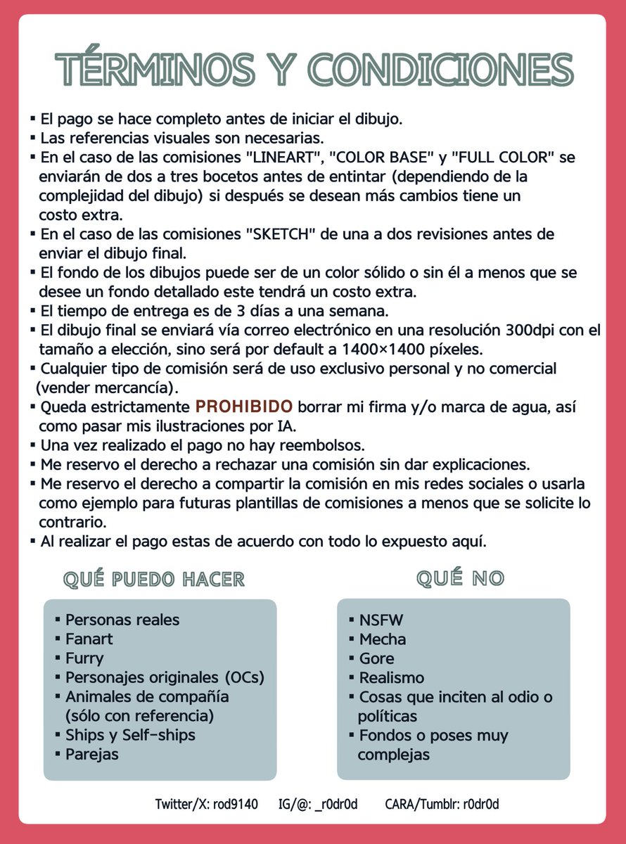 rod9140's tweet photo. ¡Hola! Tengo comisiones abiertas (sólo México por el momento) para pedir una manda ✉️, te agradecería mucho si puedes compartir, gracias 👋
#comisionesabiertas #commissionsopen #dibujo #sketch #ilustración https://t.co/nW9GXE6brO