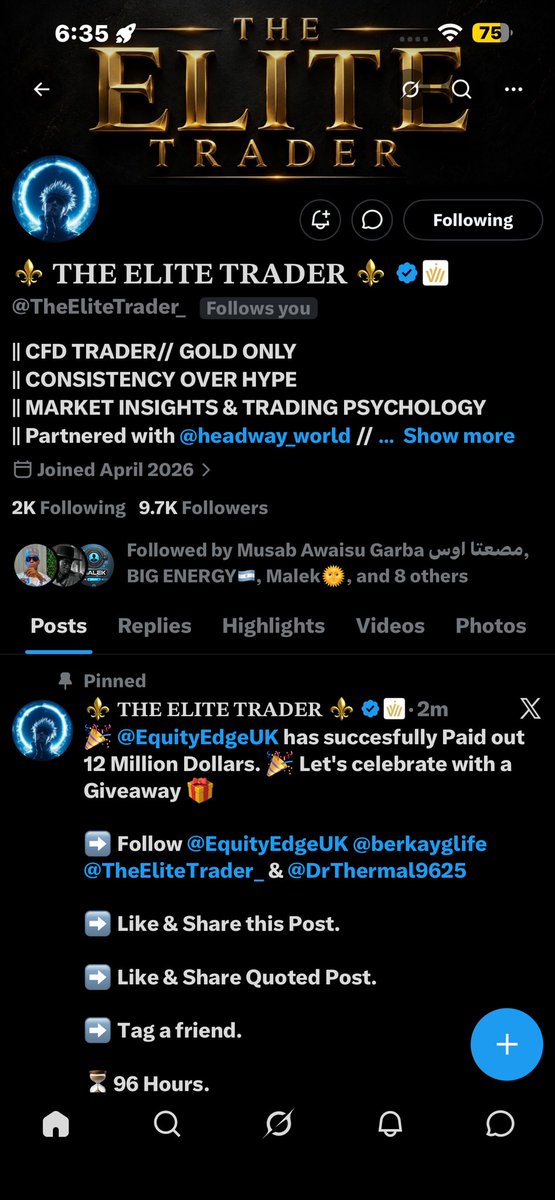 EmmaState7's tweet photo. @TheEliteTrader_ @EquityEdgeUK @berkayglife @DrThermal9625 @mustapha4301 @Itzjuniorbright @AbdullCRYPT0 

All done ✅ https://t.co/EqHlLNethV