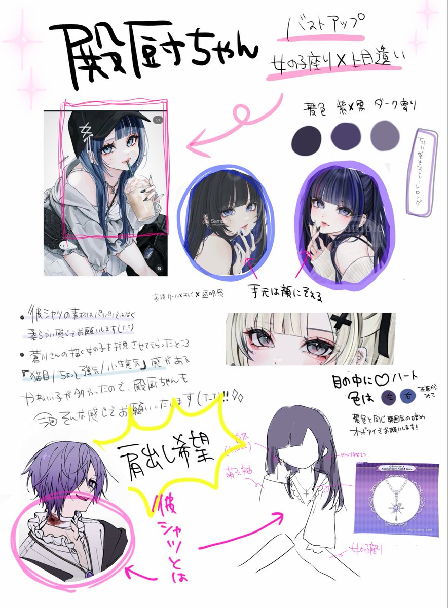ラフ修正】殿厨イラスト会議にて