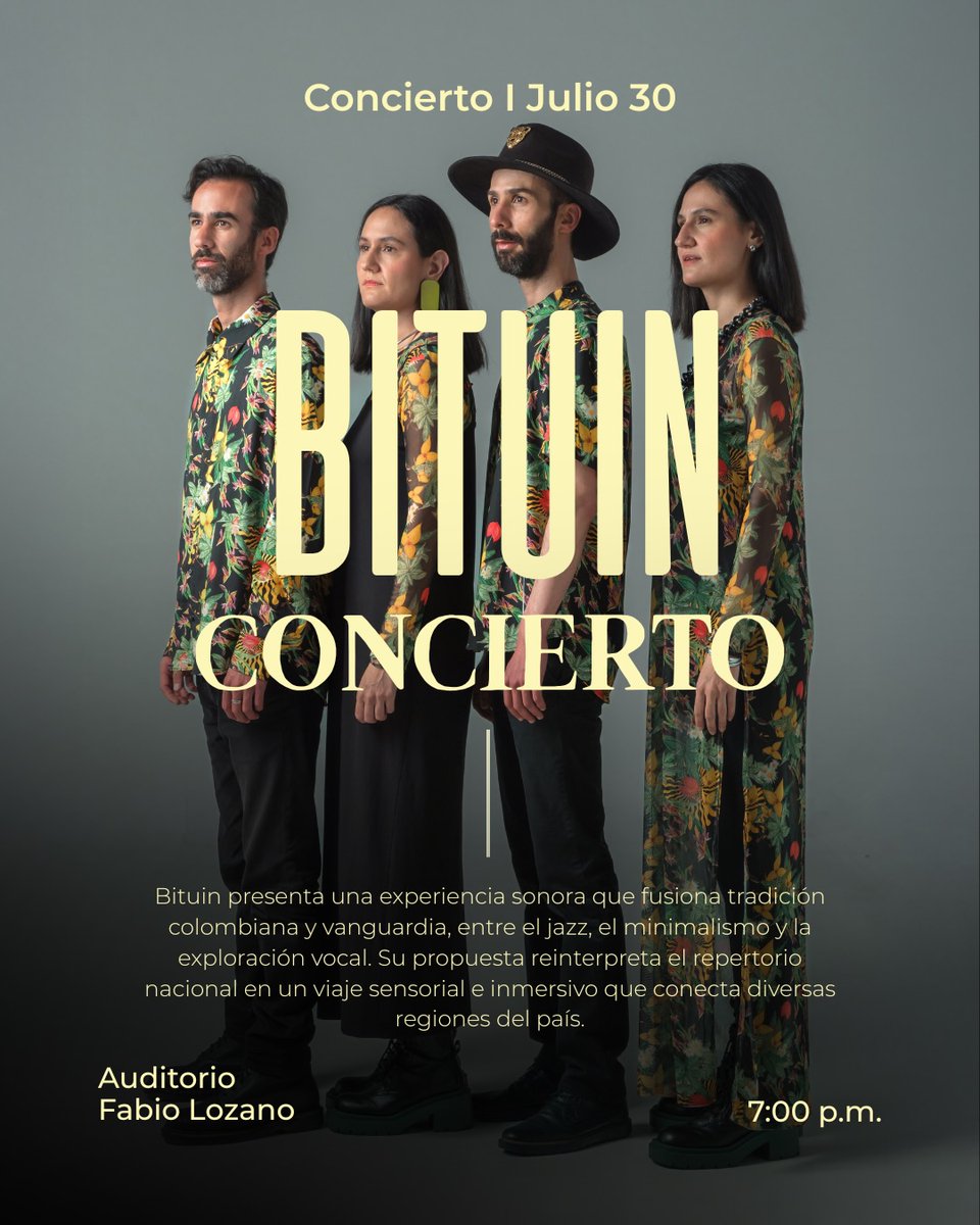 bituinmusica's tweet photo. 🌿Ya conocen el auditorio de la Tadeo? 
📌Julio 30 - 7 pm. Auditorio Fabio Lozano @Utadeo_edu_co 
🎟️ Entradas en Tuboleta: https://t.co/NWP6zbSNgZ
📸Foto @rivasjd_ 
👗Vestuario La Selva Maga https://t.co/kXDsWe4KWo