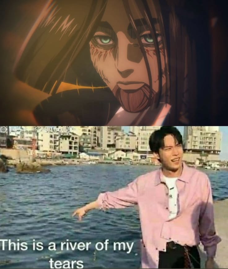 MeroOppion's tweet photo. No anime character will ever hurt me like Eren Yeager. https://t.co/bS09GUksIf