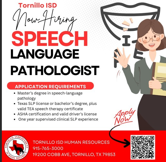 TISDSPED's tweet photo. Join Us! Join the best #SpEdSquad
We are looking for an SLP to join us at TISD come and enjoy family oriented community, very manageable case loads, and a motivated and united SpEd team! πΎβ€οΈπ€π€ https://t.co/IPpTUnzWwo