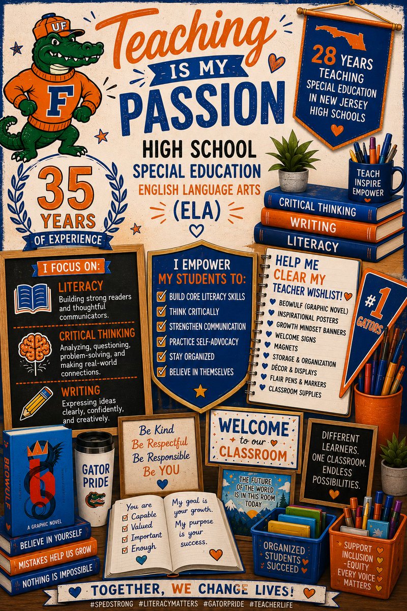 Edug8wEmpathy's tweet photo. @LadyLakeMusic Thanks for a place to share, Cindy!
Year 35 in #SpecialEd
14 items left to #ClearTheList
Help create a classroom where every student CAN learn with support.
You too can be a part of their story too.
#BacktoSchool #SPED #TeachersOfX #SupportTeachers https://t.co/SfPYUbYRjK https://t.co/Ln91XKBquq