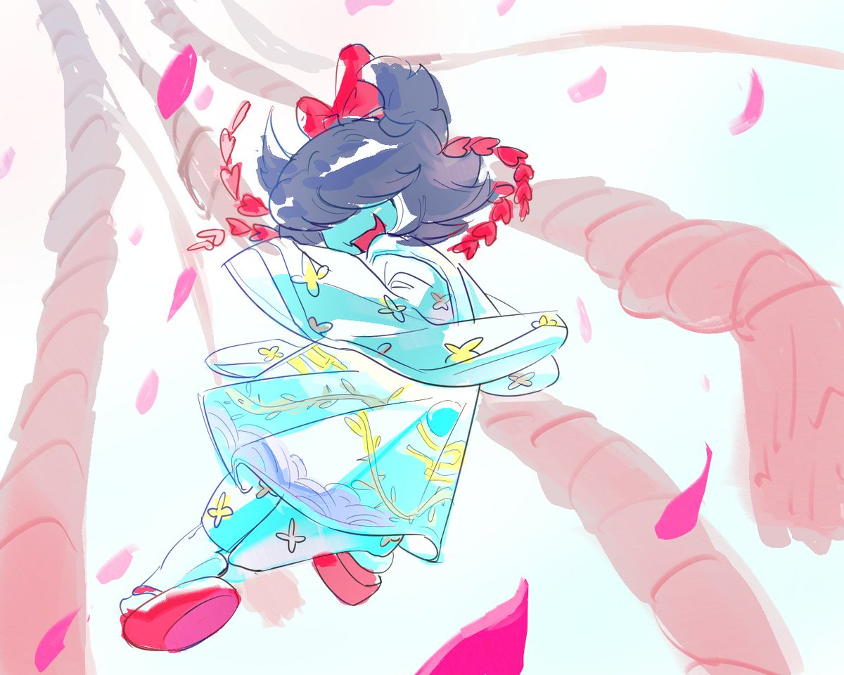 lalakalala333's tweet photo. 🌸🌸🌸
#deltarune #aqua https://t.co/B4YSipP1C7