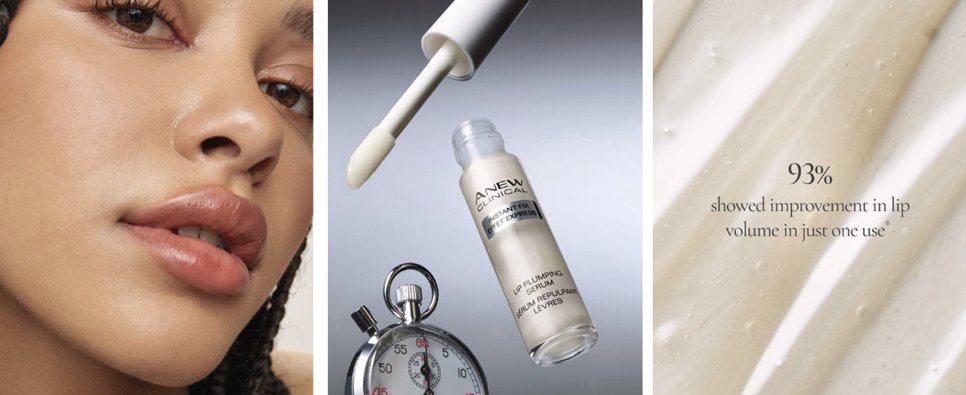 dharriswilliams's tweet photo. 💋 Fuller-looking lips in an instant! Meet Anew Clinical Instant-Fix Lip Plumping Serum. ✨
💖 Up to 72 hrs of volumized-looking lips
🌿 Hyaluronic Acid + Jojoba Oil hydrate
Get your perfect pout today at https://t.co/idyJeP8I0f 💄

#AvonCanada #LipPlumper #plumplips #LipCare https://t.co/2r94UDUxTp