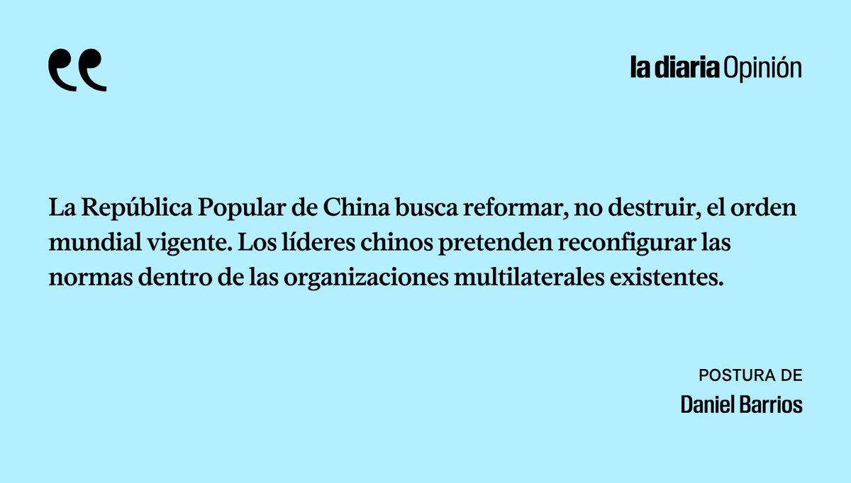 ladiaria's tweet photo. La gobernanza mundial con características chinas; la #postura de Daniel Barrios https://t.co/QKDNp8YpVN https://t.co/CS03FZTk0Y