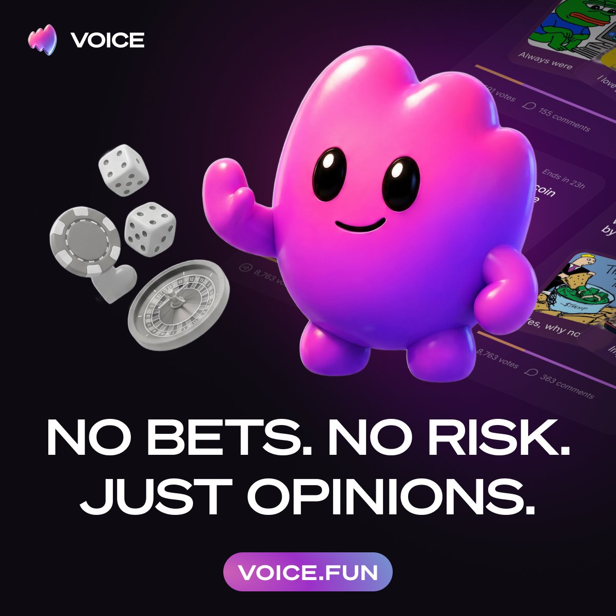voicehavefun's tweet photo. No bets. No Risk. Just Opinions.