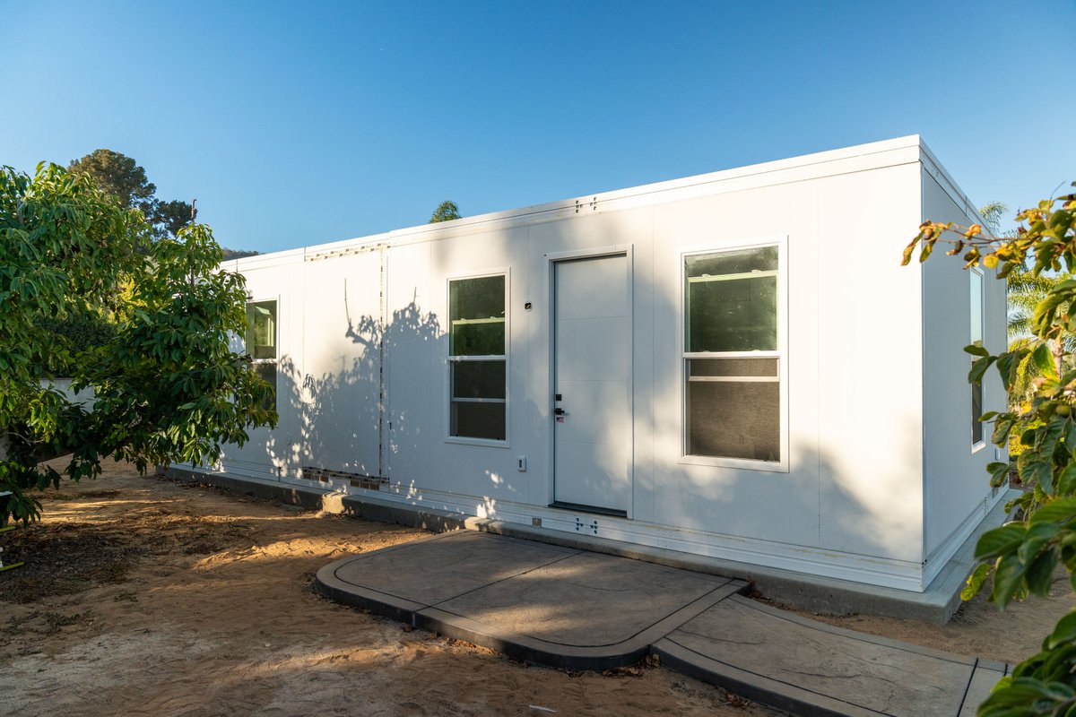 BOXABL's tweet photo. ✅ Two Bedroom Casita install in California https://t.co/1PwtM6V200