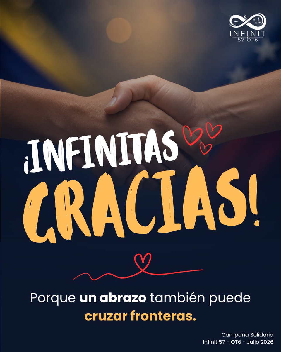 infinit57's tweet photo. ASTRO nos unió; nosotras decidimos que esa unión también podía convertirse en esperanza.

Aunque Un Abrazo para Venezuela llega a su fin, la necesidad continúa. Si tienen la posibilidad de donar, apoyar o acercarse a alguna organización que esté llevando ayuda a las familias afectadas, háganlo. Cada gesto, por pequeño que parezca, puede marcar una gran diferencia.

Gracias por permitirnos llevar este abrazo en nombre de toda la comunidad. ♾️💜

#UnAbrazoParaVenezuela #SomosInfinit57 #Solidaridad #ASTRO #Rocky 🇨🇴📡🇻🇪♾️💜