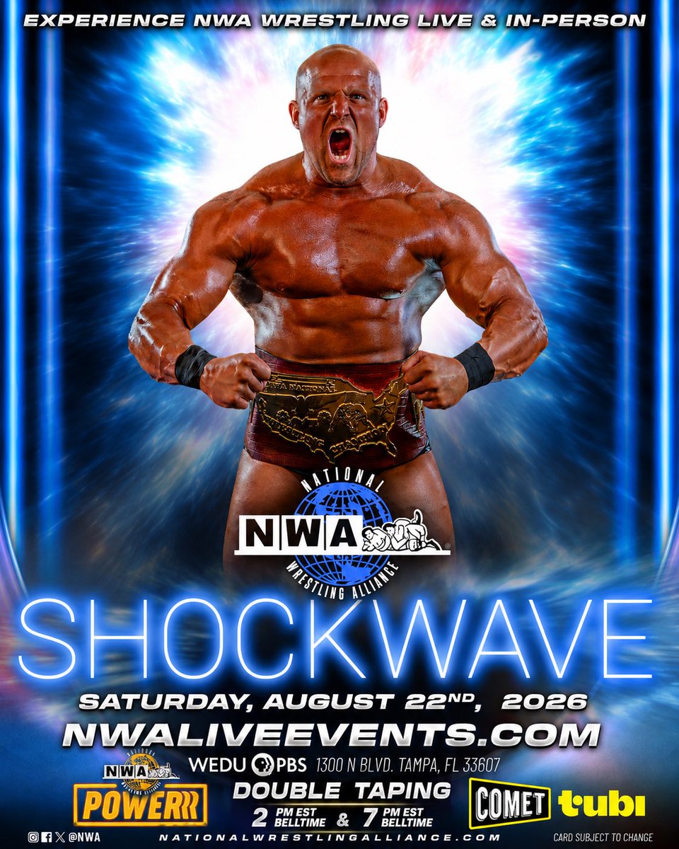 TheMikeMondo's tweet photo. Come see your @nwa National Heavyweight Champ “The Human Gut Checkin Machine” at SHOCKWAVE! It’s a double TV Taping Live Event. Get your tickets at https://t.co/pnzfCDNX4u. Also get your Mondo merch at https://t.co/SzCl3rXRPI! 

#mytime #mondotime #gutchecktime #nwa #nationalchamp