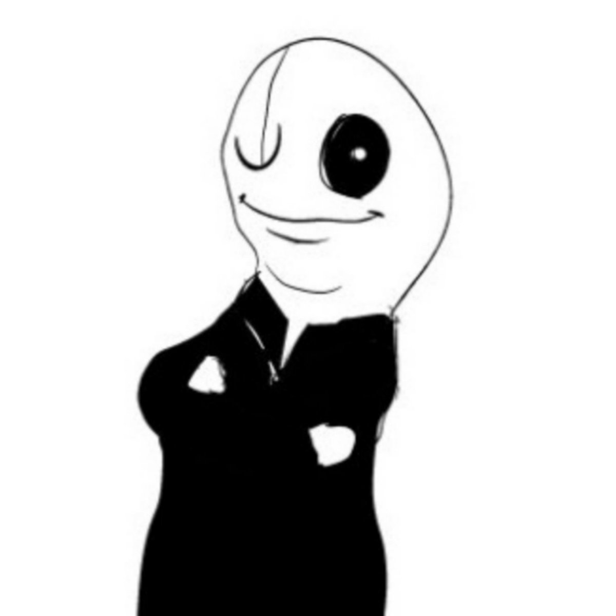 atopthe4thwall's tweet photo. My two depictions of Gaster, which one has more aura...? We may never know... https://t.co/CnUqghIG8x