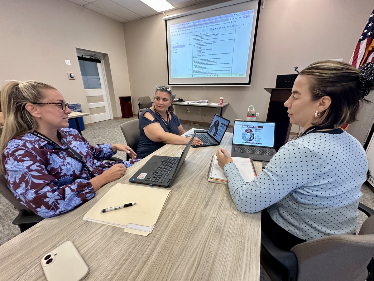 CMasi12's tweet photo. Today our PreK-2 Low Tech Committee kicked off! Our focus isn't more technology; it's intentional #technology. Together, we're exploring how technology can best support instruction, #student learning, and positive outcomes for our youngest learners. #EdTech #EdTechChat #EDLeaders https://t.co/jjphI8l2Ch