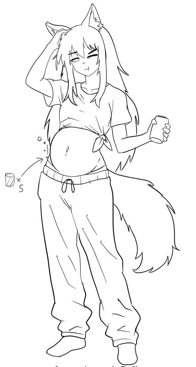 fayefullbelly's tweet photo. Reposting an old OC that's loosely based on myself :3

#bellystuffing #bellyinflation https://t.co/TqHh8I1z0A