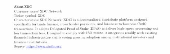0xSynapse0's tweet photo. 🚀 Another milestone for the #XDC ecosystem

As institutional adoption continues to grow, every new opportunity brings XDC closer to mainstream finance. The future is being built today. 
 https://t.co/qKBIkp2HiQ

#XDC #BTC @XDCNetwork https://t.co/wTLEzLUBkl