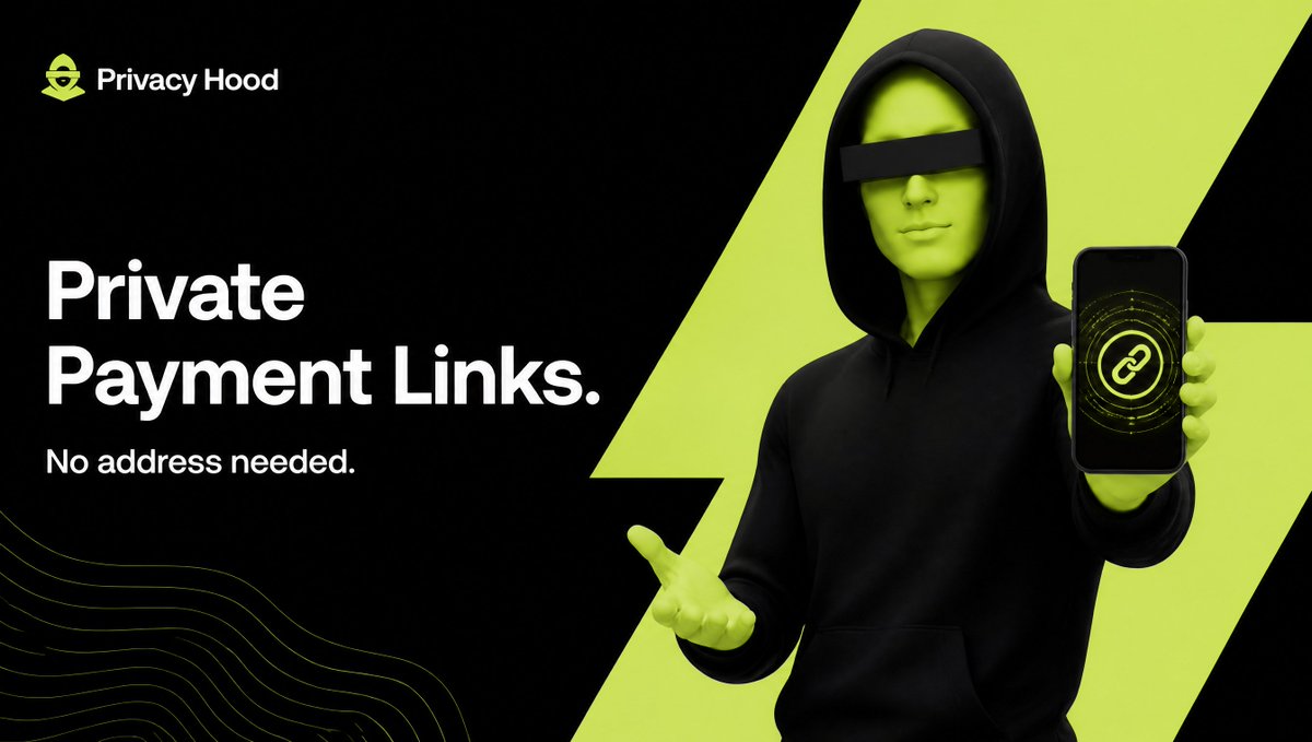 PrivacyHood's tweet photo. New on Privacy Hood. Private Payment Links.

(Also starting our X livestream soon just hooking OBS up)

Send USDG to anyone without their wallet address. Create a link, share it, and they claim to whatever wallet they want. As simple as Cash App, with no onchain trail back to you.

Live now on Robinhood Chain.
https://t.co/1U0vpMDsgo