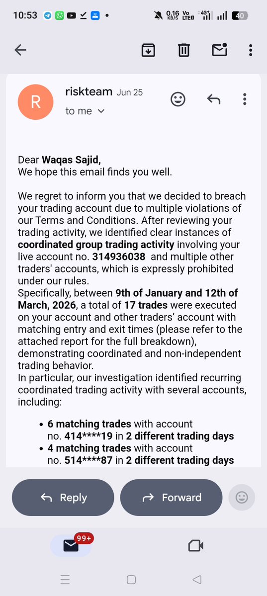 markhor_fx's tweet photo. Please check my order history and account history 
Your Risk team are wrong 
@GoatFunded @goat_funded @NazGFT @GFT_Partners https://t.co/fPBSHJkB2t
