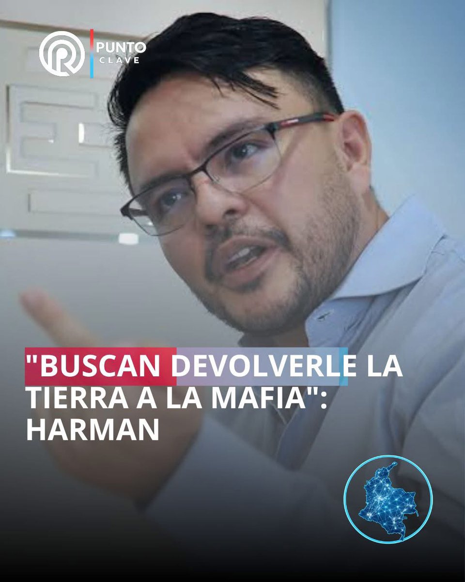 waldoalarconho1's tweet photo. El próximo preso del cártel de los Petro. 
Hizo de la entrega de tierras a campesinos un negocio para beneficiar a los compinches de Petro.
Este bandido @harmanfelipe desapareció más de un billón de pesos en supuestas compras de tierras y los terrenos resultaron sin títulos. https://t.co/iY9mhKOE8Y