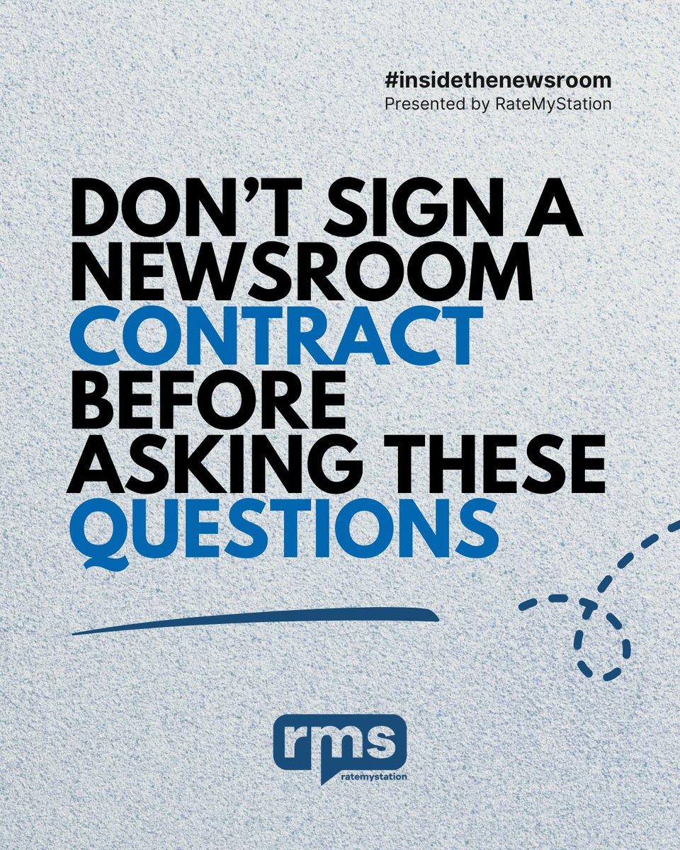 RateMyStation's tweet photo. 🗣️ Don’t sign that newsroom contract just yet!

Before accepting, check https://t.co/iqRd1JyU9L to read anonymous newsroom reviews from people who’ve actually worked there.

Save this post for your next job search and share it with a journalist who needs to see it. https://t.co/1aE6GpU2tr