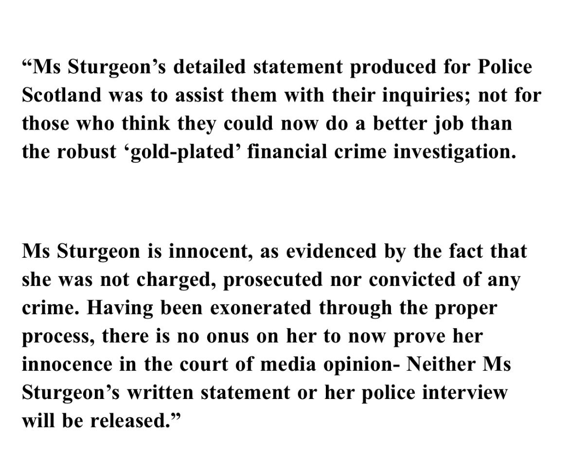 conor_matchett's tweet photo. Nicola Sturgeon speaking to @bbclaurak on Sunday May 31: "I can’t think of anything in it that I wouldn’t want [published].”

Unsurprised the former First Minister's commitment to secrecy has been maintained beyond her time in politics. https://t.co/Z55GuolH5T