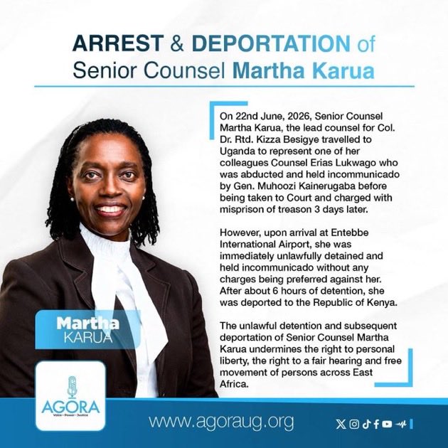 BuffaloSoldierA's tweet photo. “The absence of our lawyers was occasioned by the state itself, not by ourselves. It is the state that has progressively abused the process.”
~Dr Kizza-Besigye @kizzabesigye1
🪧 #StopAbuseOfPower ✊🇺🇬
#FreeKizzaBesigye #FreeObeidLutale
#FreeEriasLukwago #FreeUgandaNow
#FreeAllPoliticalPrisoners in #Uganda