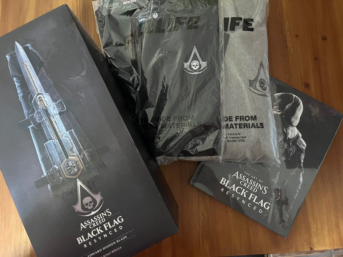 AssassinsCenter's tweet photo. Info sobre Merchandising variado de #AssassinsCreedBlackFlagResynced ¡A por ello!
Gracias a @assassinsspain @TitanBooks @PureArtsLimited @Fulllife_fr
#ACBlackFlag #ACBFResynced
https://t.co/uhv4hOxmQr https://t.co/bg3o4Dtvhd